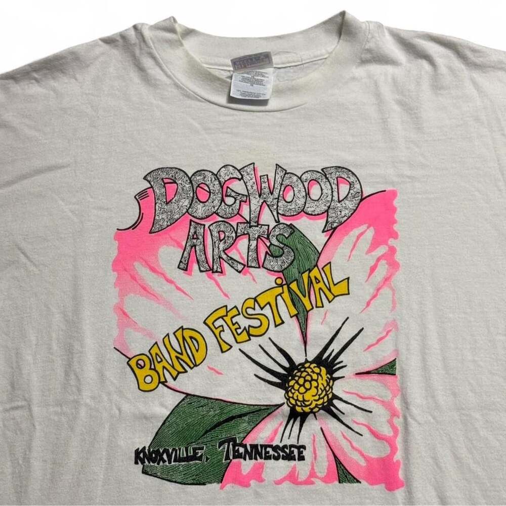 Beefy-T Dogwood Arts Festival T-Shirt Size XL White Knoxville Tennessee